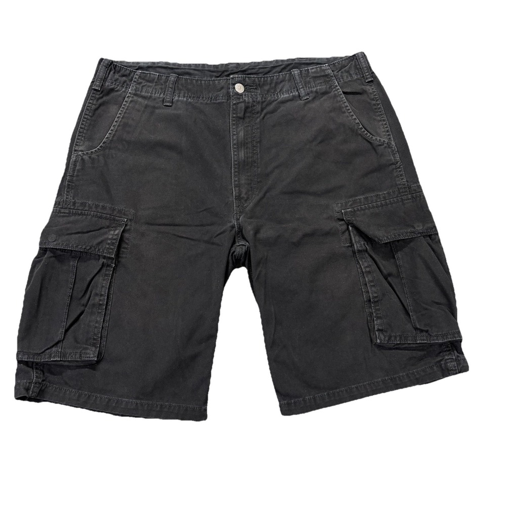 Levi's Cargo Shorts Mens 36 Black White Tag Utility Workwear Outdoors Skater
